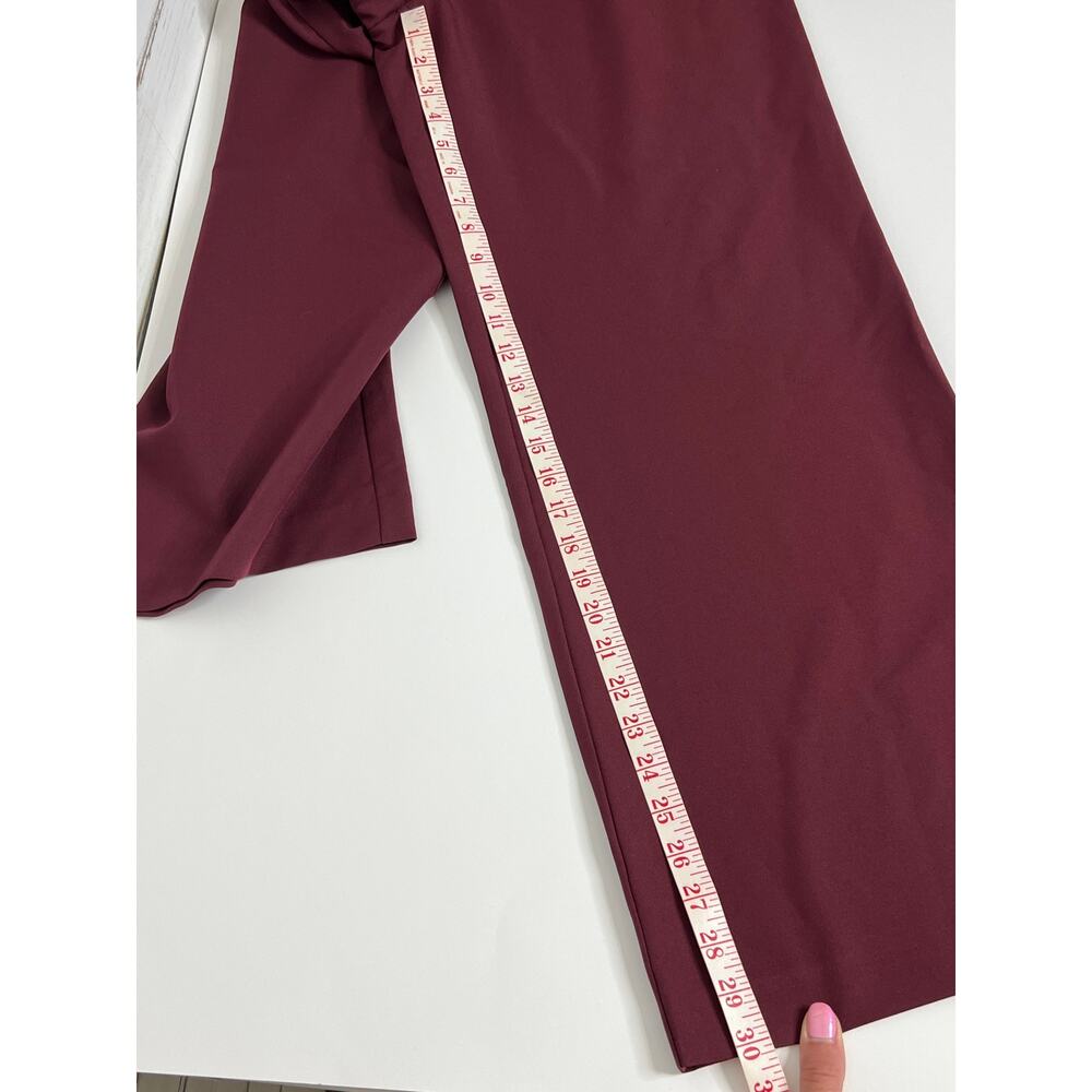 Commense Burgundy Wide Leg Dress Pants Size Small High Rise Career Office - Picture 8 of 9